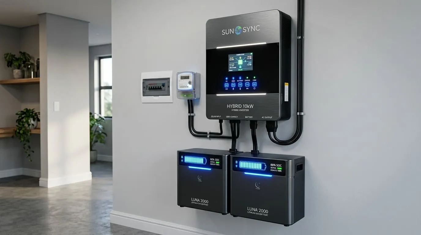 Sistemas solares híbridos com armazenamento em baterias